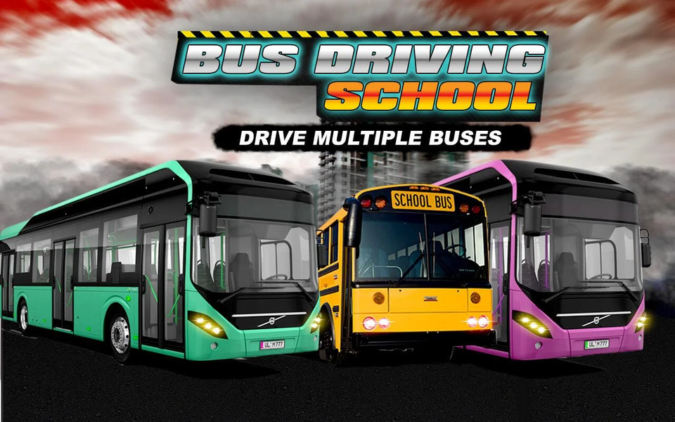 Bus Driving School 3D - عکس بازی موبایلی اندروید