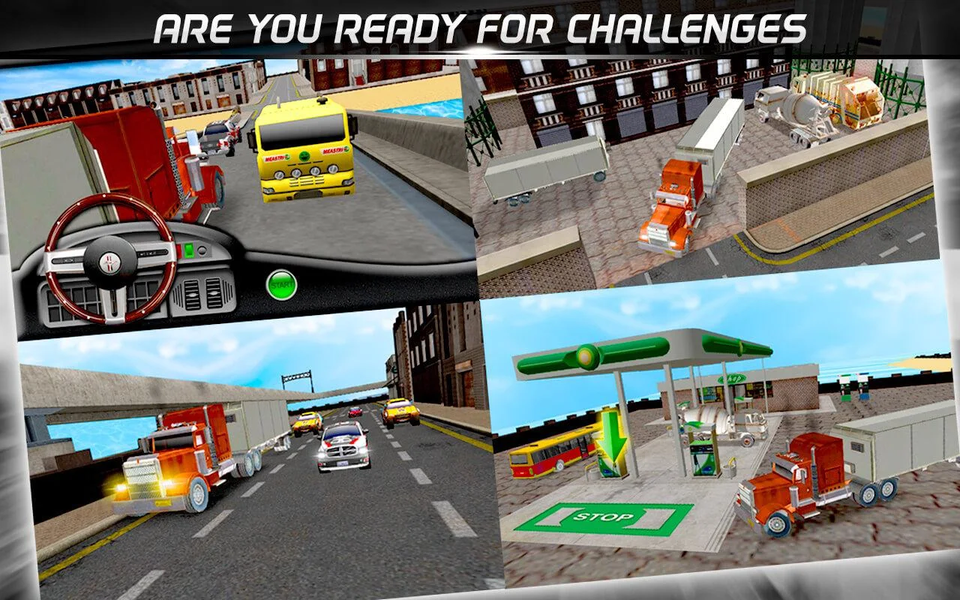 Truck Driving school 3D - عکس بازی موبایلی اندروید