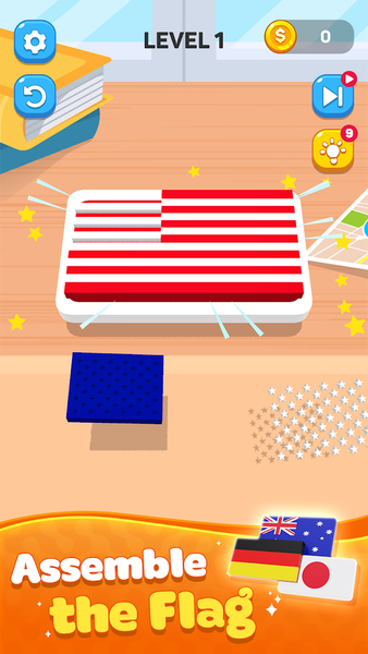 Drop ASMR: Flag Puzzle Game - عکس بازی موبایلی اندروید
