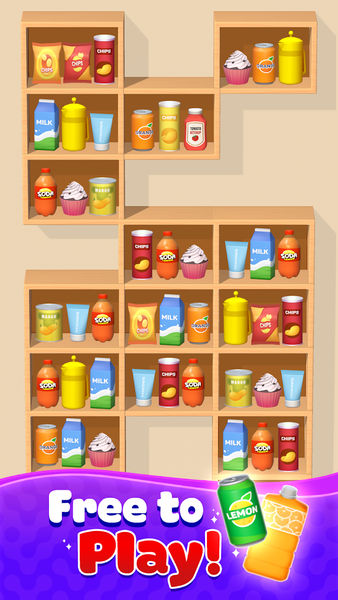 Goods Sort, Matching 3D - Gameplay image of android game