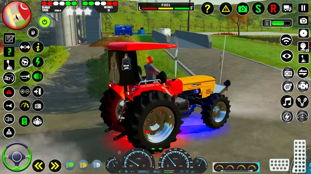 Modern Tractor Simulator Game - Gameplay image of android game