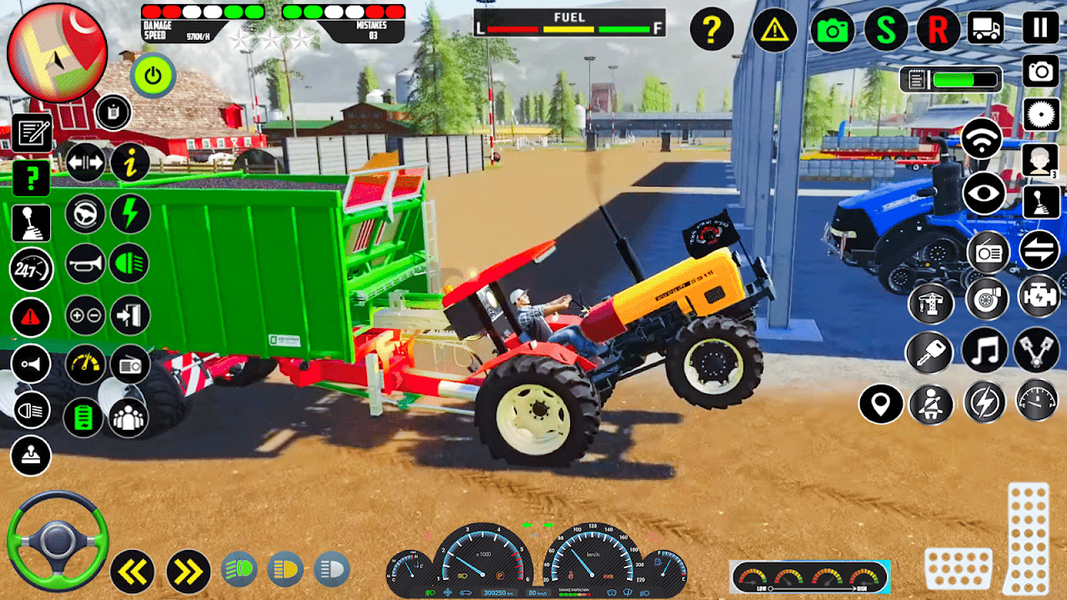 Modern Tractor Simulator Game - Gameplay image of android game