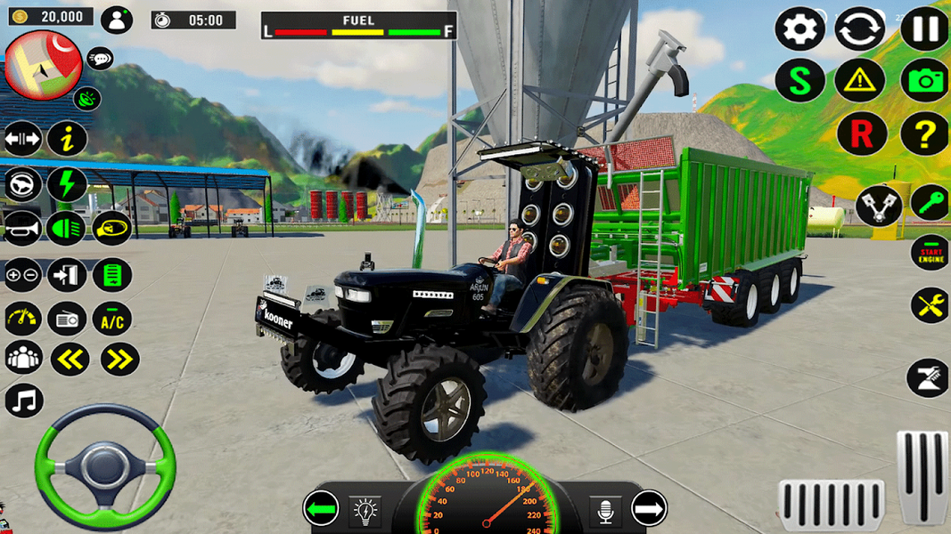 Modern Tractor Simulator Game - Gameplay image of android game