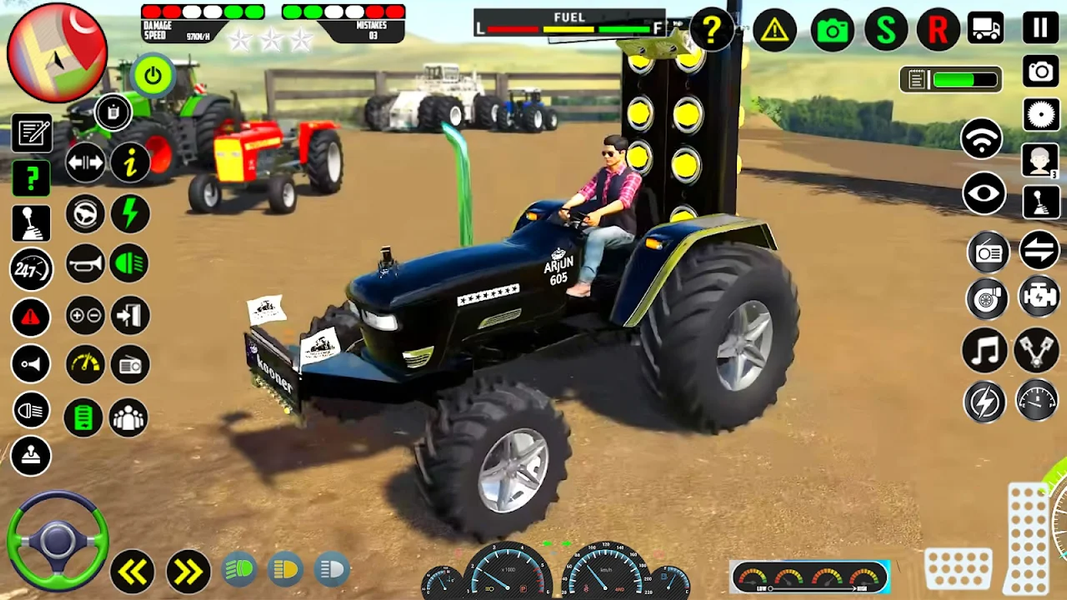 Modern Tractor Simulator Game - Gameplay image of android game