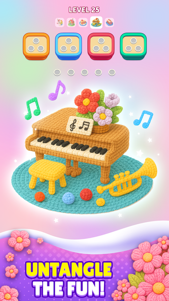 Color Yarn ۳D - عکس بازی موبایلی اندروید