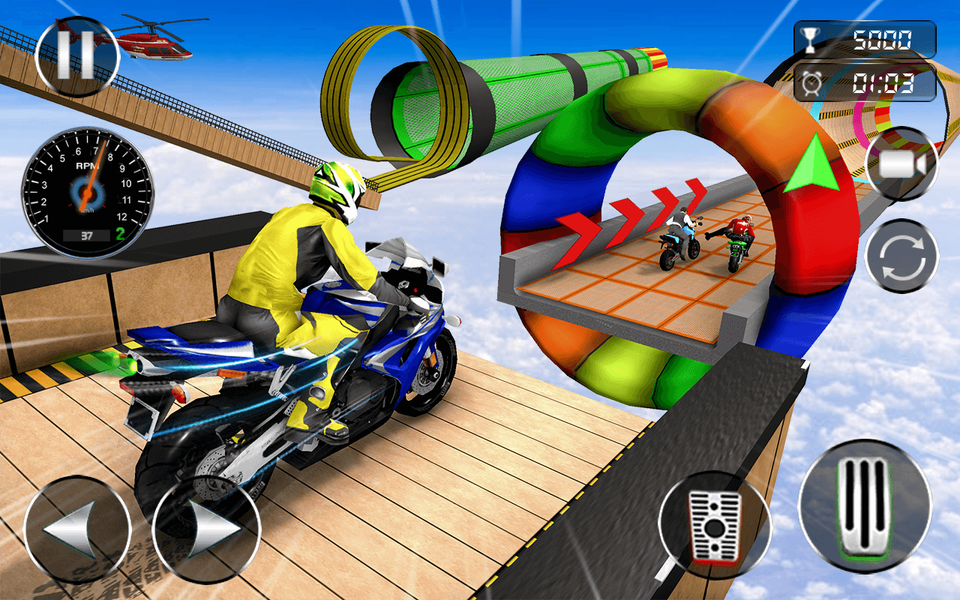 Mega Ramp Bike Stunt Games 3D - Image screenshot of android app