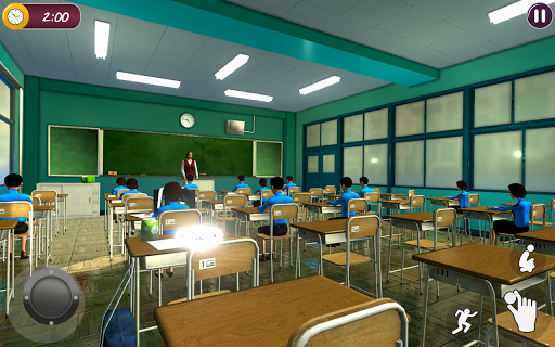 Crazy evil teacher 3d games - Gameplay image of android game