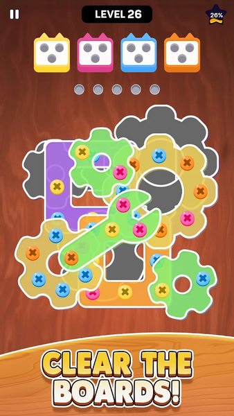 Screw Puzzle: Screw Cat Game - عکس بازی موبایلی اندروید