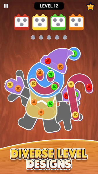 Screw Puzzle: Screw Cat Game - عکس بازی موبایلی اندروید