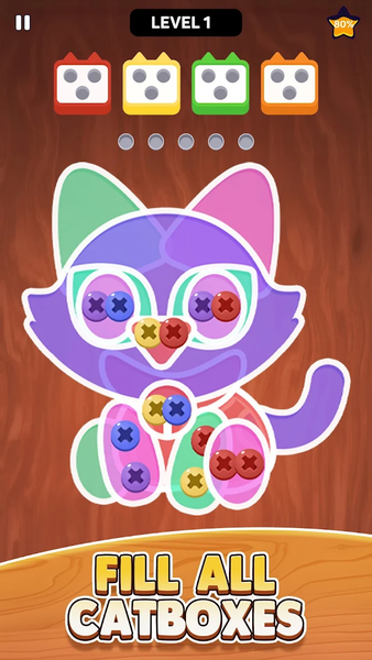 Screw Puzzle: Screw Cat Game - عکس بازی موبایلی اندروید