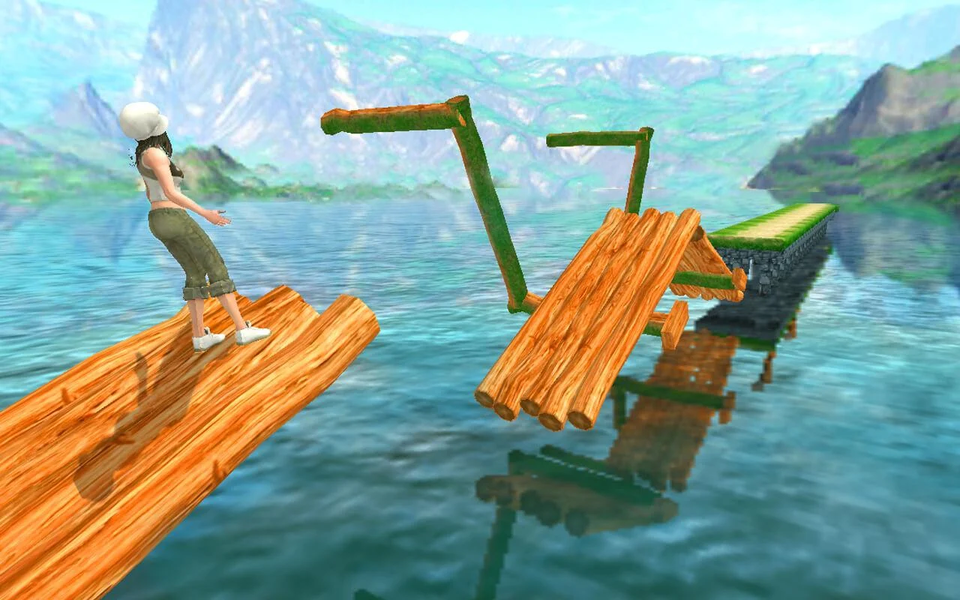 Stuntman Water Run - Gameplay image of android game