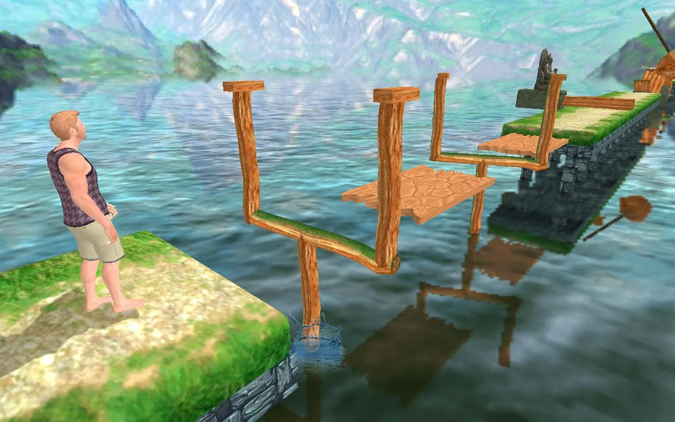 Stuntman Water Run - Gameplay image of android game