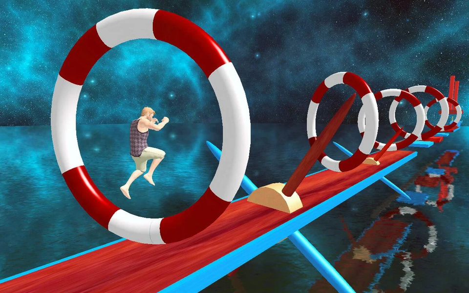Stuntman Water Run - Gameplay image of android game