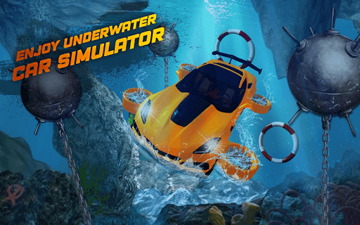 Underwater Flying Car Game - Gameplay image of android game