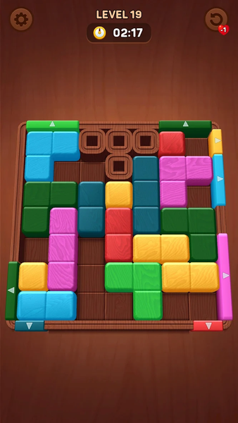 Wood Away, Block Jam - Gameplay image of android game