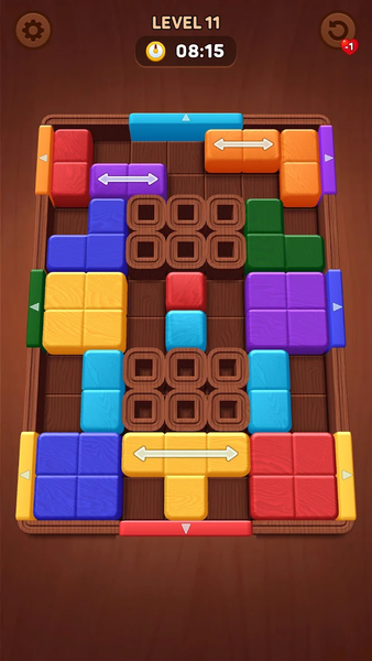 Wood Away, Block Jam - Gameplay image of android game