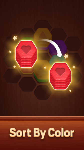 Wood Hexa - Gameplay image of android game