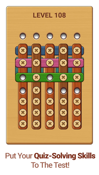 Woodle - Wood Screw Puzzle - Gameplay image of android game