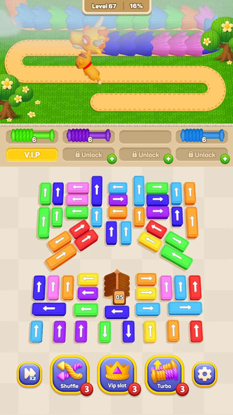 Wool Sort: Knit Away - Gameplay image of android game