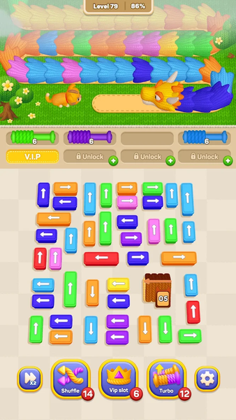 Wool Sort: Knit Away - Gameplay image of android game