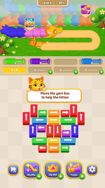 Wool Sort: Knit Away - Gameplay image of android game