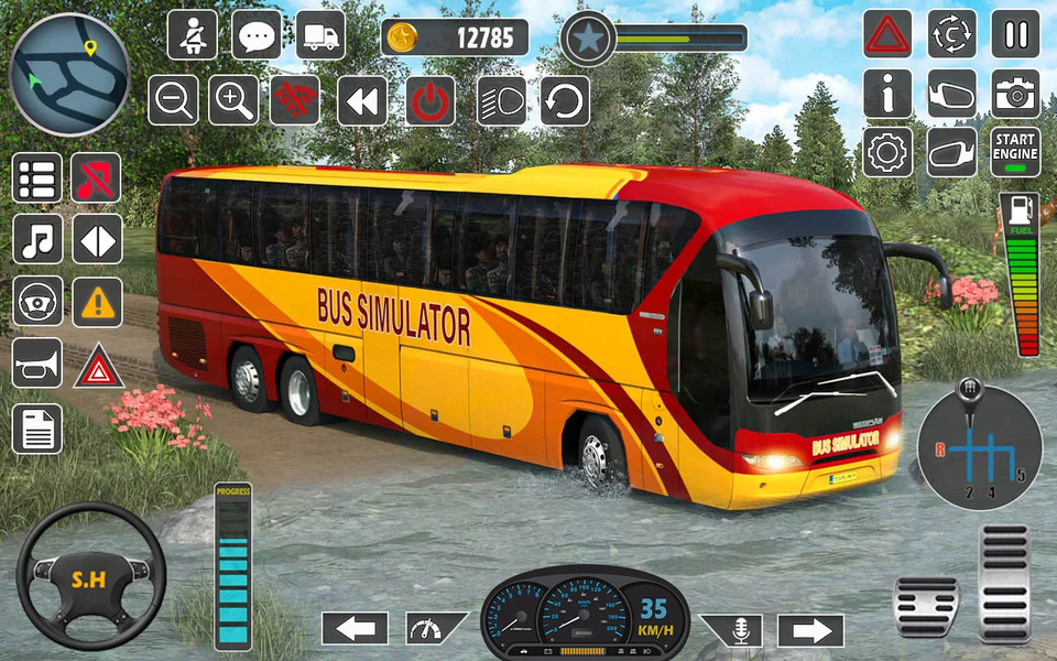 Euro Bus Simulator-Bus Game ۳D - عکس بازی موبایلی اندروید