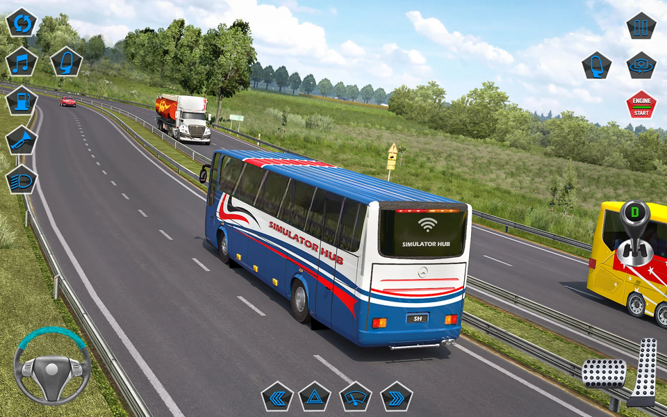 Euro Bus Simulator-Bus Game ۳D - عکس بازی موبایلی اندروید