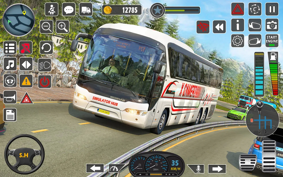 Euro Bus Simulator-Bus Game ۳D - عکس بازی موبایلی اندروید