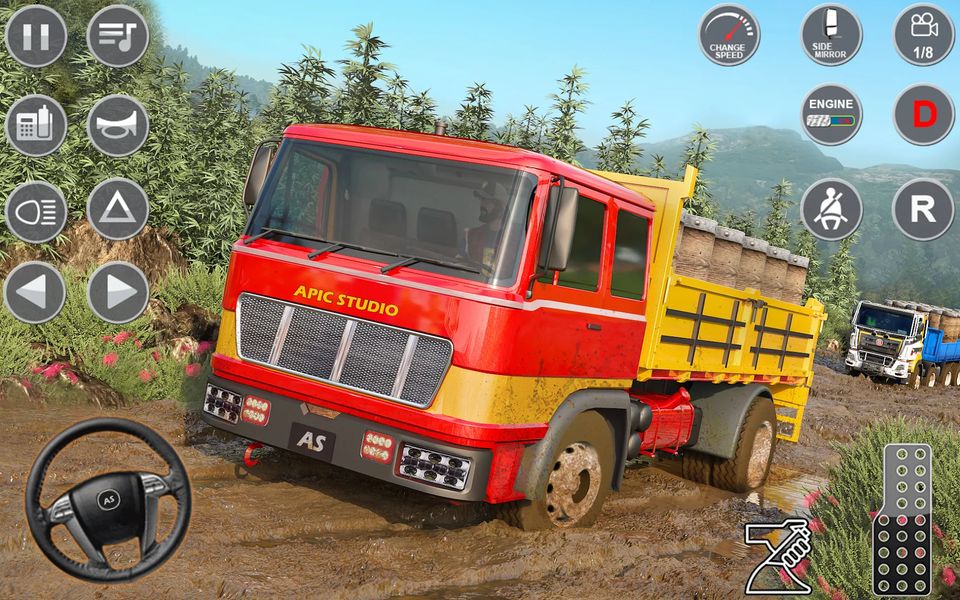 Mud Truck Driving Games 3D - Gameplay image of android game