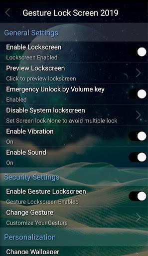 Gesture Lock Screen 2019 - عکس برنامه موبایلی اندروید