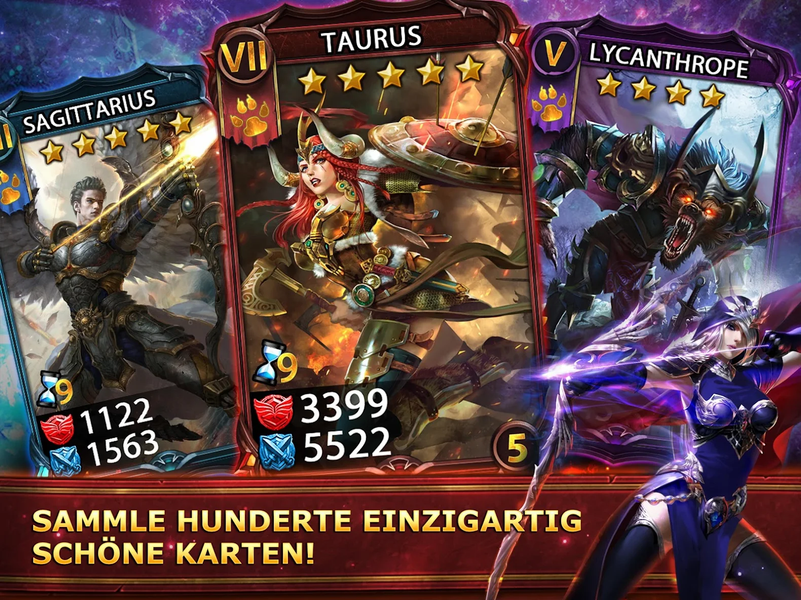 Deck Heroes: Duell der Helden - Gameplay image of android game