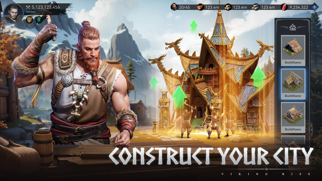 Viking Rise: Valhalla - Gameplay image of android game