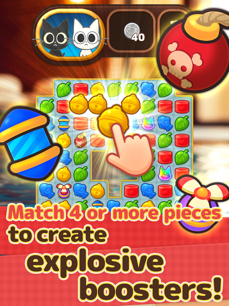 Ash & Snow: Cat Pop'n Match - عکس بازی موبایلی اندروید