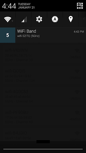 WiFi Band - Image screenshot of android app