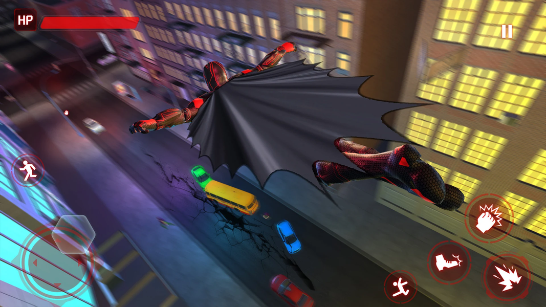 Flying Bat Car Transform Robot - Gameplay image of android game