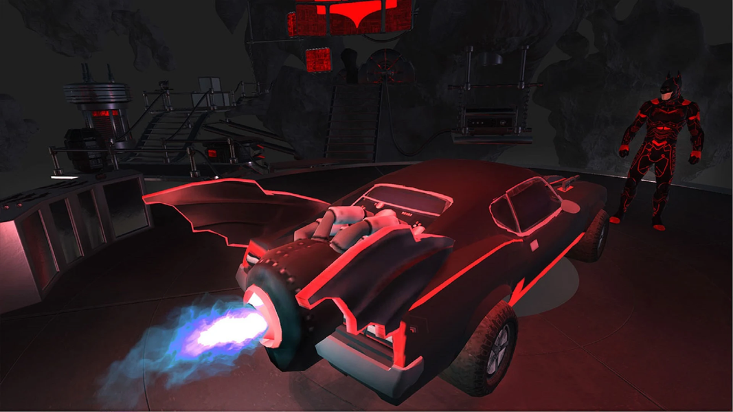 Flying Bat Car Transform Robot - Gameplay image of android game