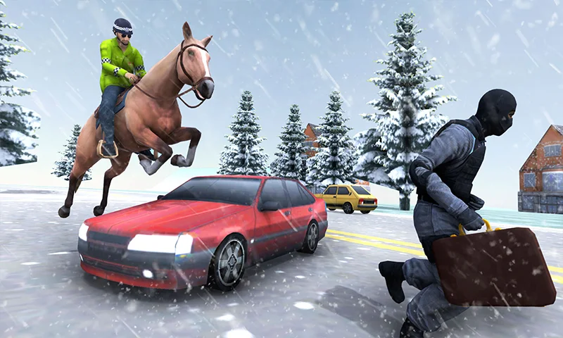 Horse Cop Mad City Horse Games - عکس بازی موبایلی اندروید