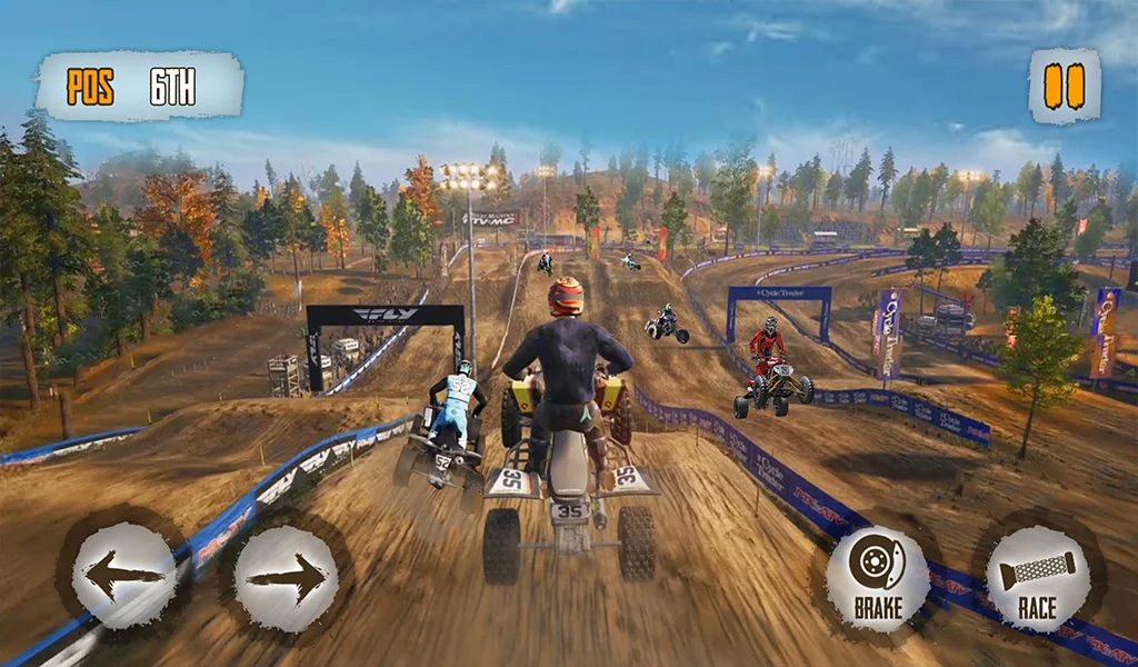 Offroad ATV Race- Bike Race 3D - Gameplay image of android game