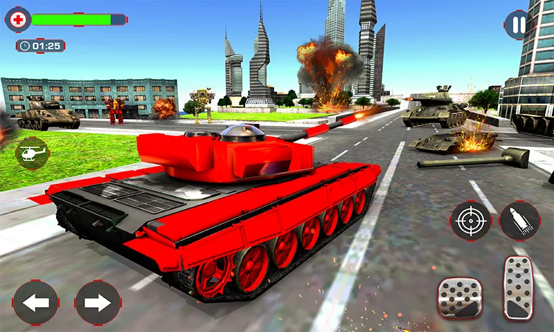 Army Tank Games- Robot Games - عکس بازی موبایلی اندروید