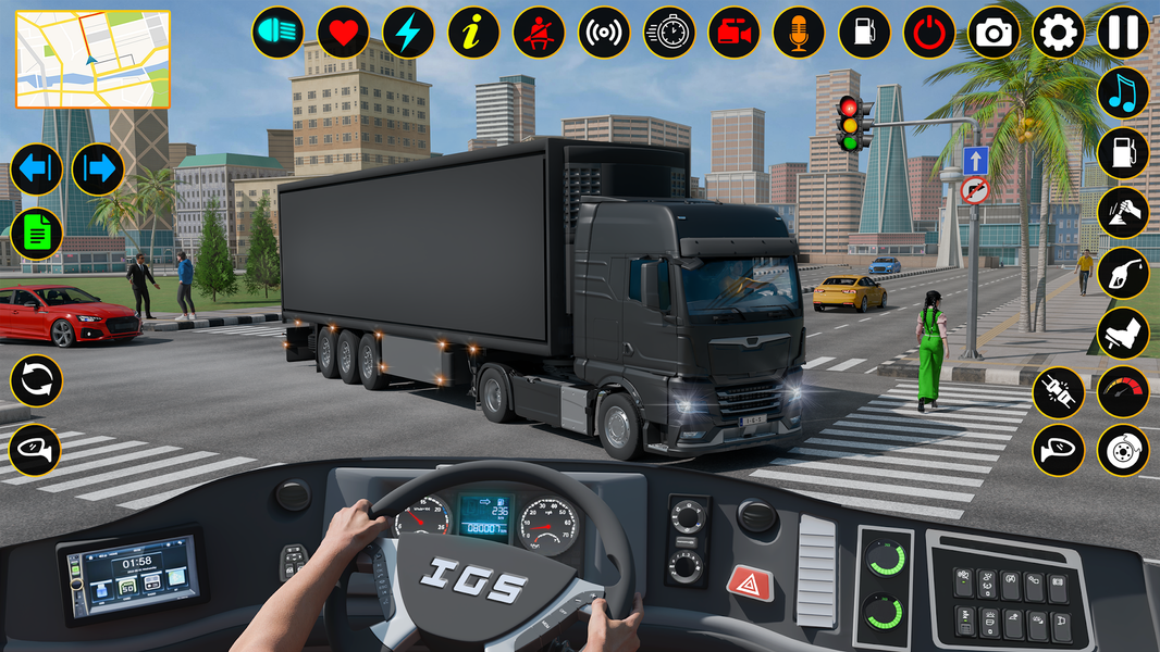 Truck Simulator: 3D Truck Game - Gameplay image of android game