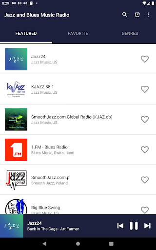 Jazz & Blues Music Radio 2025 - Image screenshot of android app