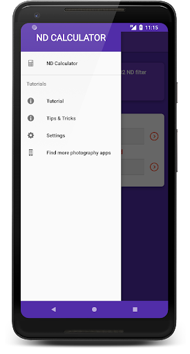 ND Calculator - عکس برنامه موبایلی اندروید