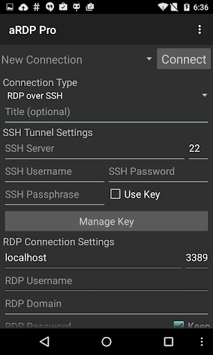 aRDP: Secure RDP Client - عکس برنامه موبایلی اندروید