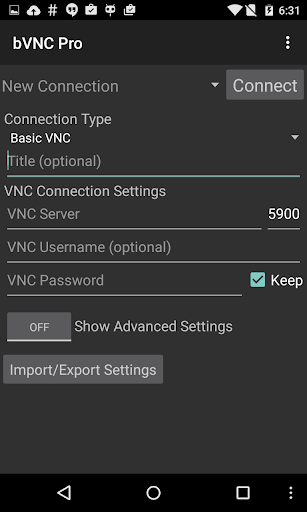 bVNC: Secure VNC Viewer - عکس برنامه موبایلی اندروید