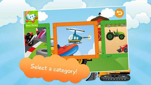 Vehicles Shadow Puzzles for Toddlers Free - Gameplay image of android game