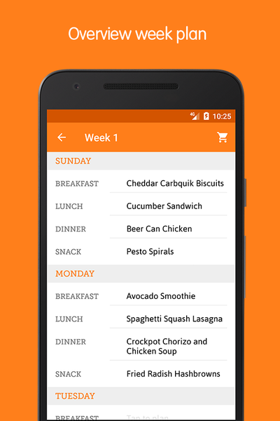 Meal Assistant - Free meal pla - عکس برنامه موبایلی اندروید