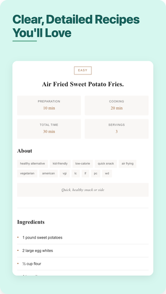 Quick & Easy Air Fryer Recipes - Image screenshot of android app