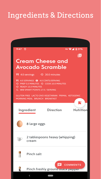 Keto One Pot Cookbook - عکس برنامه موبایلی اندروید