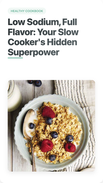 Low Sodium Slow Cooker Recipes - عکس برنامه موبایلی اندروید