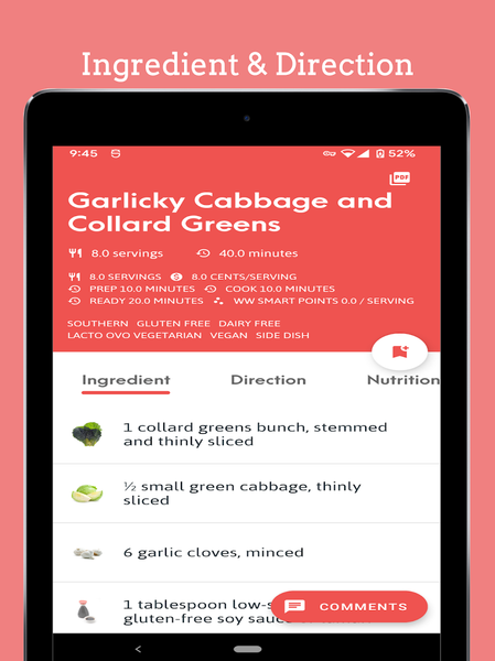 Diabetic Cookbook and Plan - عکس برنامه موبایلی اندروید